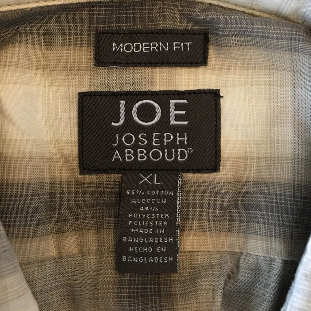 JOSEPH ABBOUD "Modern Fit" Plaid Dress Shirt NEW WITH TAG! - Picture 12 of 14
